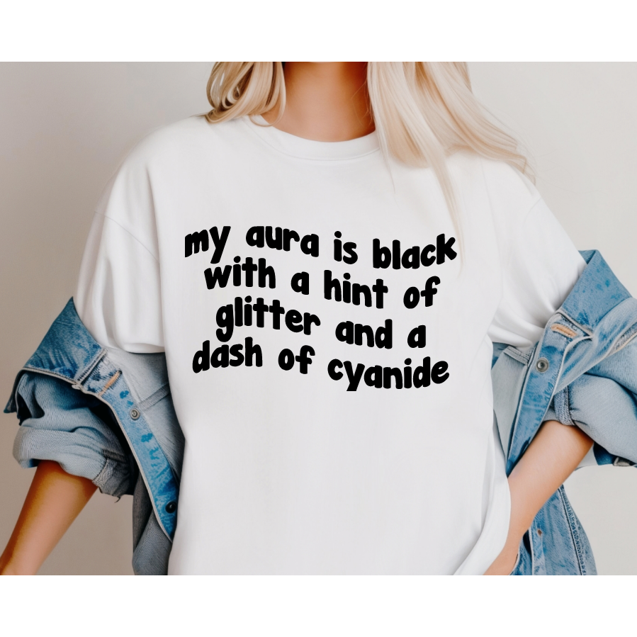 Aura Black Tee