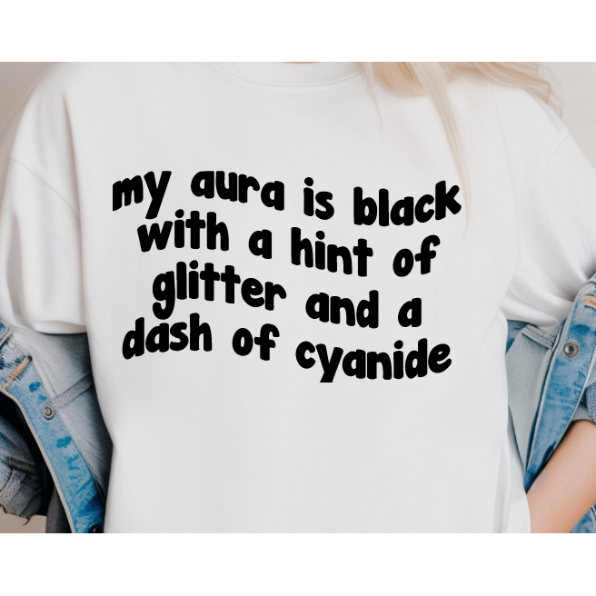 Aura Black Tee