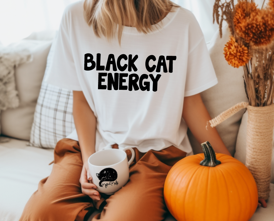 Black Cat Energy Tee