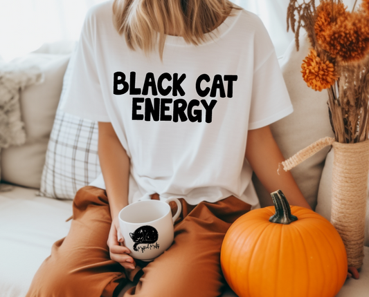 Black Cat Energy Tee