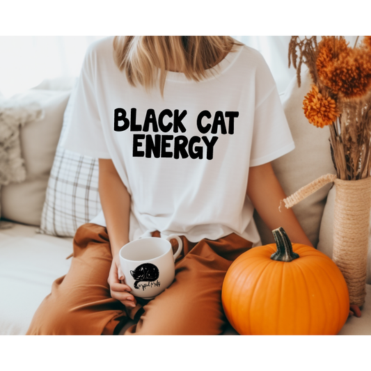 Black Cat Energy Tee