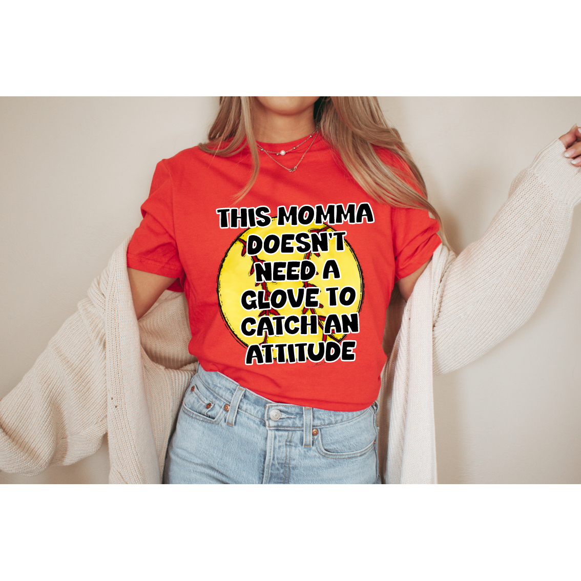 Catch An Attitude Softball Tee