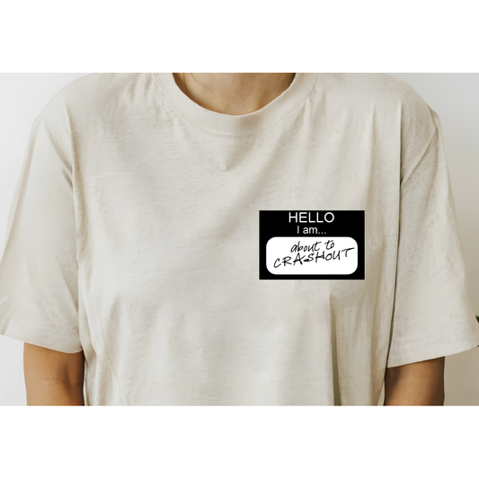 CrashOut Nametag Tee