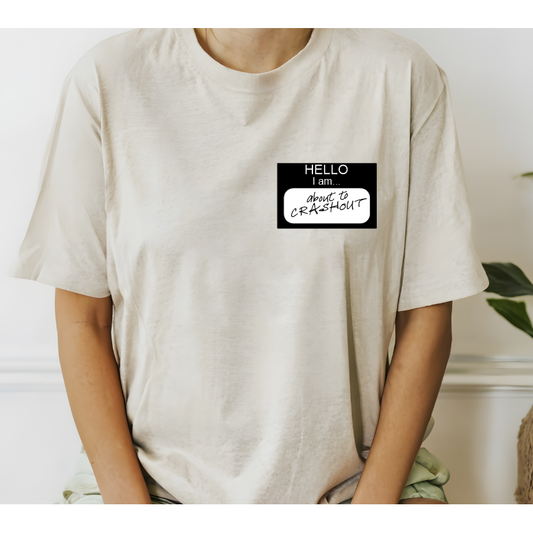 CrashOut Nametag Tee