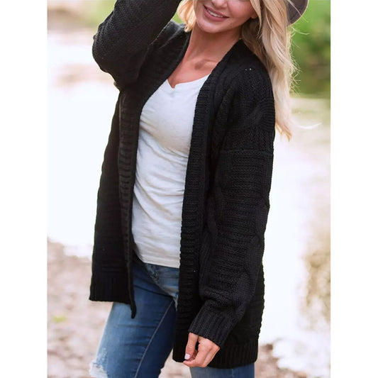 Mystically Cozy Cable-Knit Cardigan