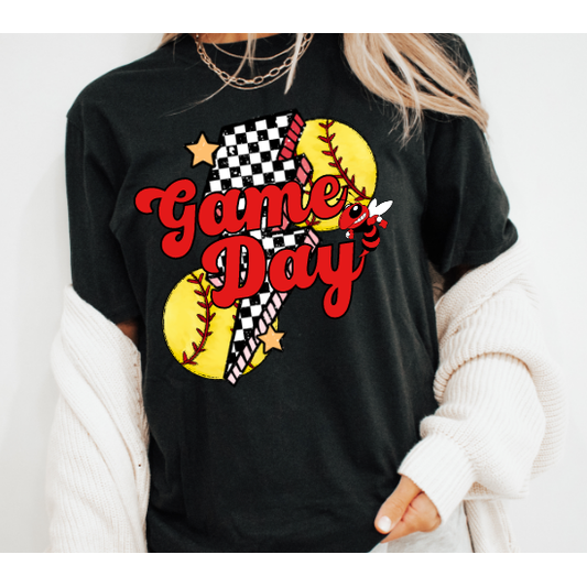 Softball Game Day Hornets Tee or Sweatshirt