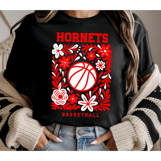 Hornets Basketball Tee or Long Sleeve Tee