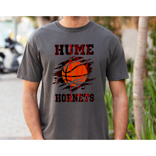 Hornet Basketball Distressed Tee or Sweatshirt