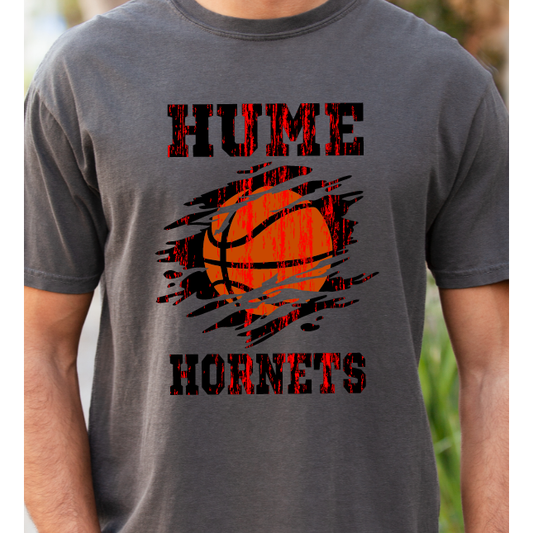 Hornet Basketball Distressed Tee or Sweatshirt