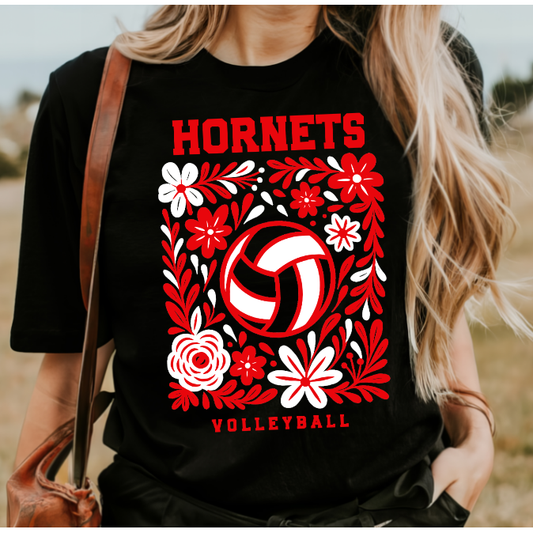 Hornets Volleyball Tee or Long Sleeve Tee