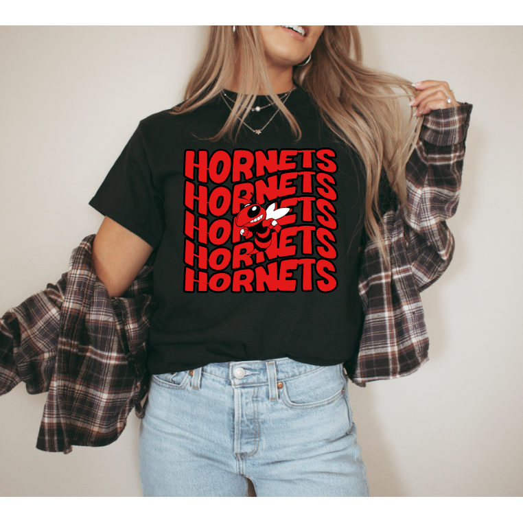 Waving Hornets Fan Tee or Sweatshirt