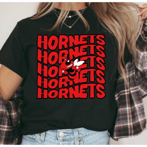 Waving Hornets Fan Tee or Sweatshirt