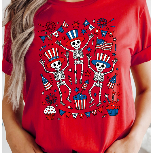 Party with the Ghosts-4th of July Tee or Tank