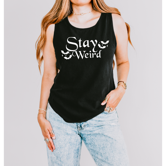 Stay Weird Tee or Tank