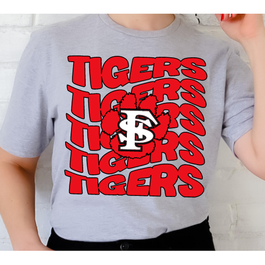 Waving FS Tigers Fans Tee or Hoodie