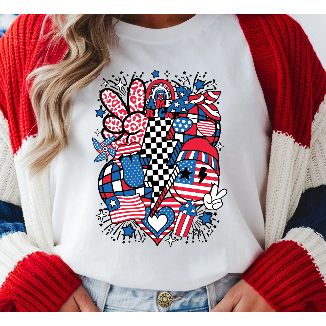 Groovy American Tee or Tank