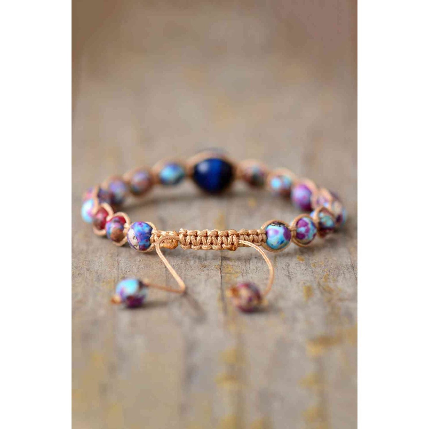 Imperial Jasper & Natural Stone Beaded Bracelet