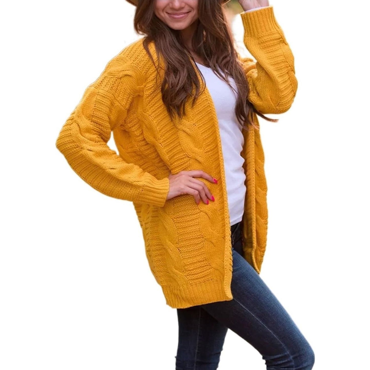 Mystically Cozy Cable-Knit Cardigan