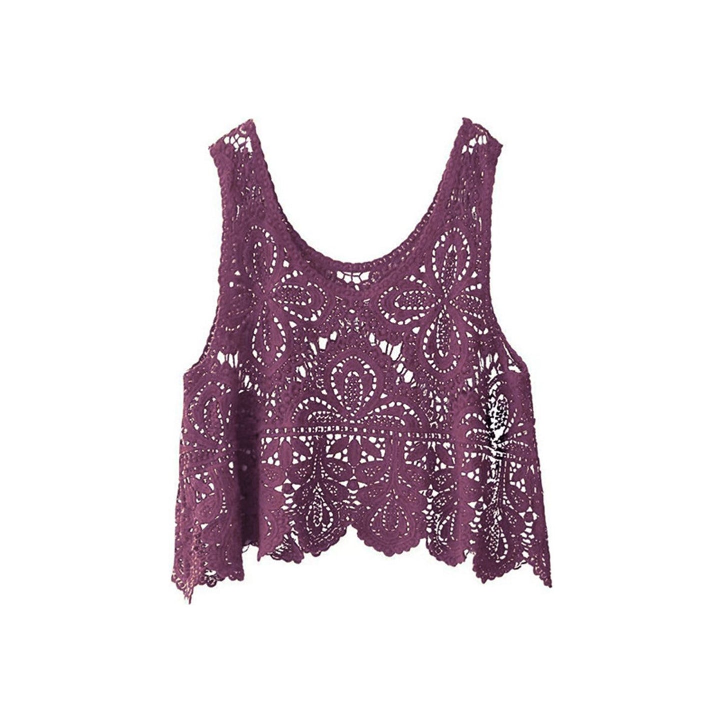 Cutout Scoop Neck Sleeveless Knit Cover Up