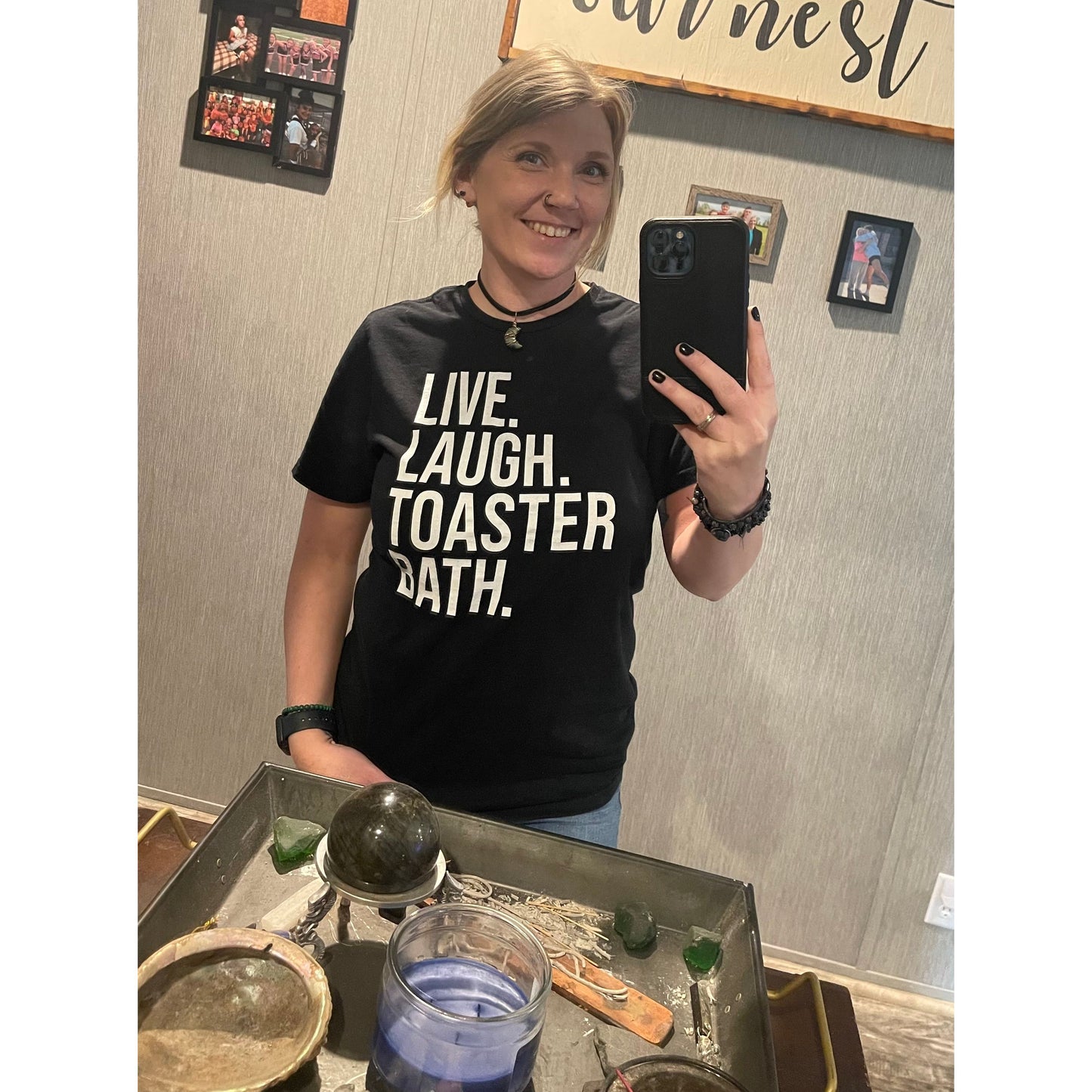 Live Laugh Emo Version Tee