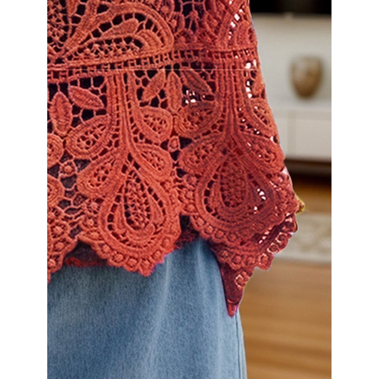 Cutout Scoop Neck Sleeveless Knit Cover Up