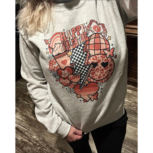 Love Explosion Valentine Long Sleeve Tee or Sweatshirt