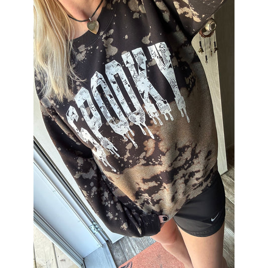 Spooky Distressed Sweatshirt