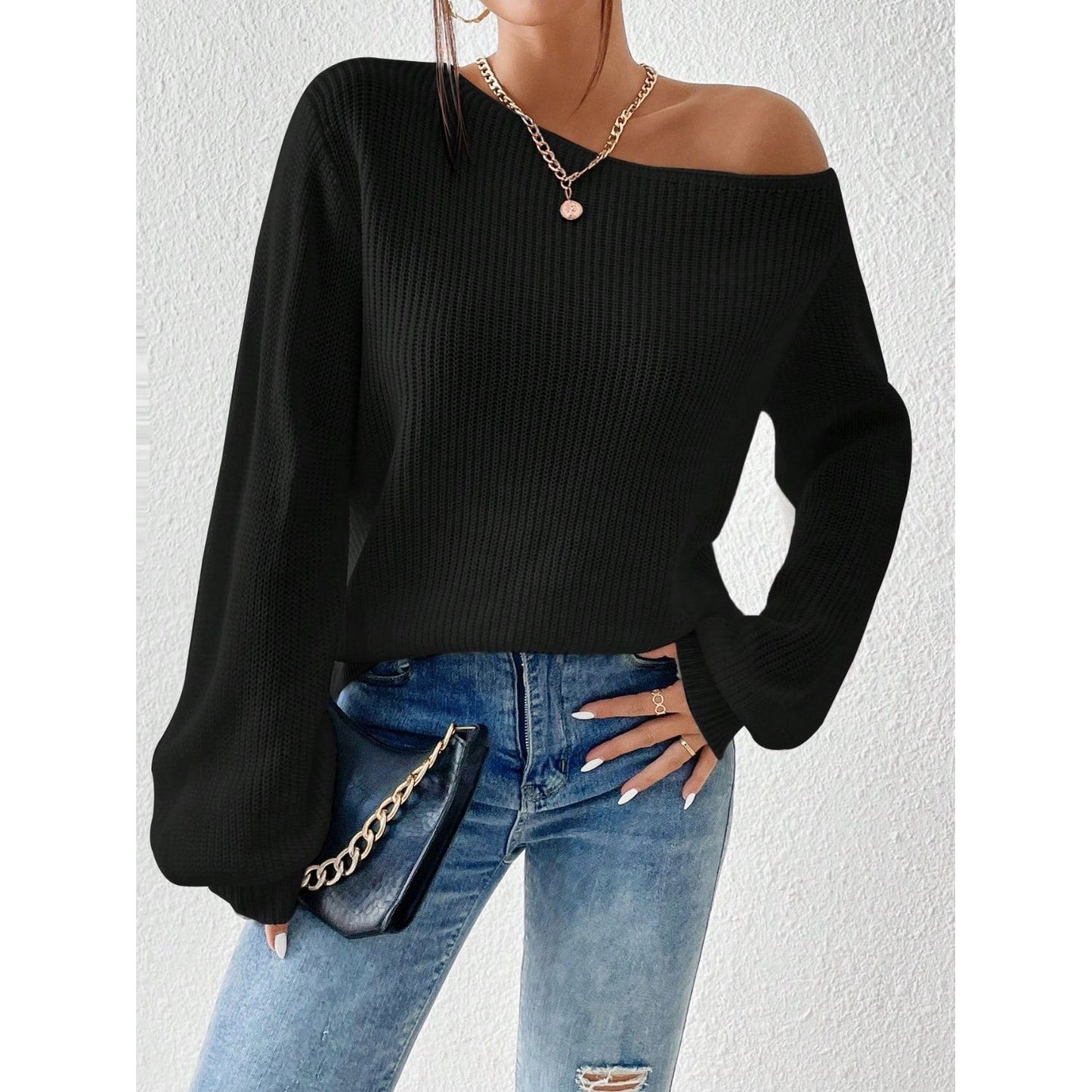 Honey Off The Shoulder Sweater