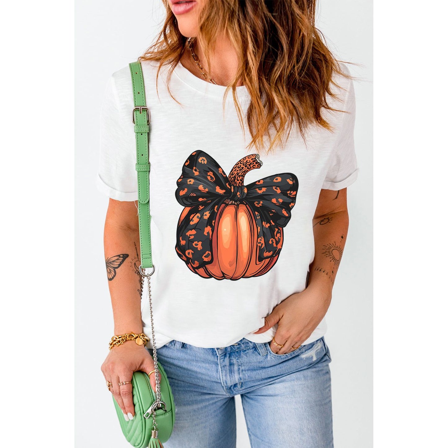 Bowed Up Pumpkin Tee