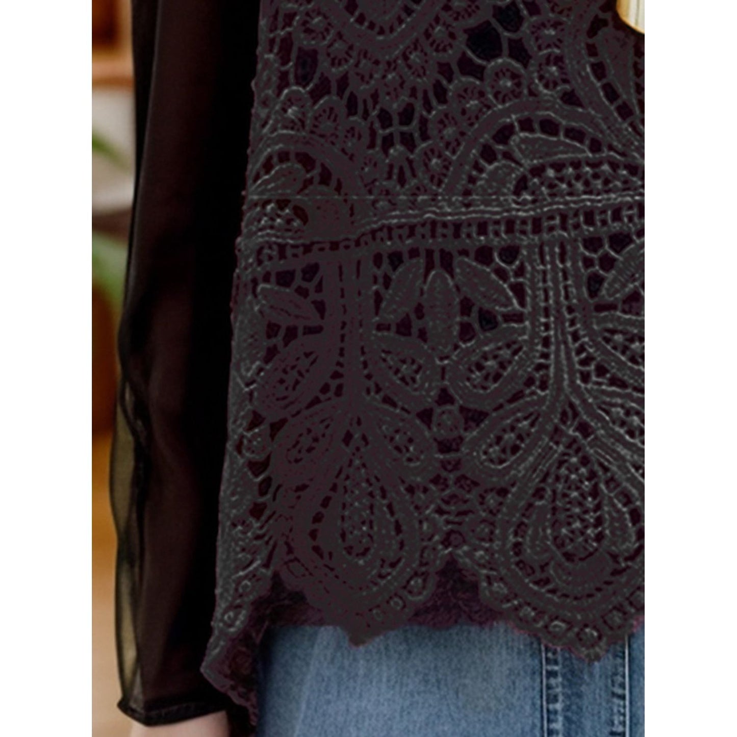 Cutout Scoop Neck Sleeveless Knit Cover Up