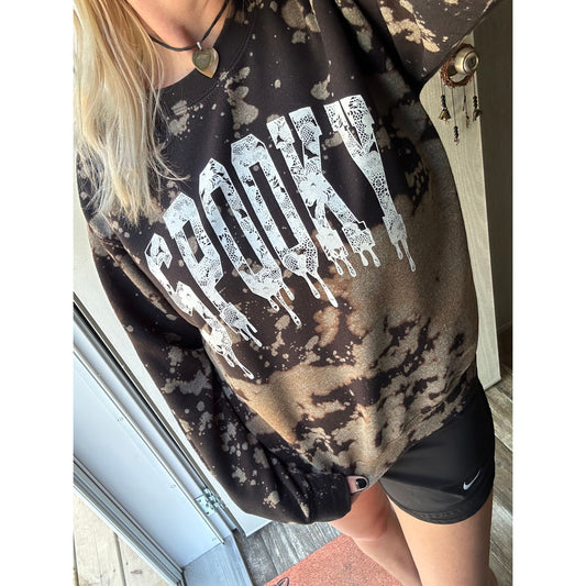 Spooky Distressed Sweatshirt