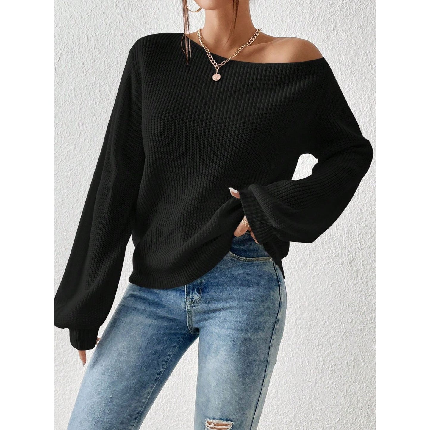 Honey Off The Shoulder Sweater