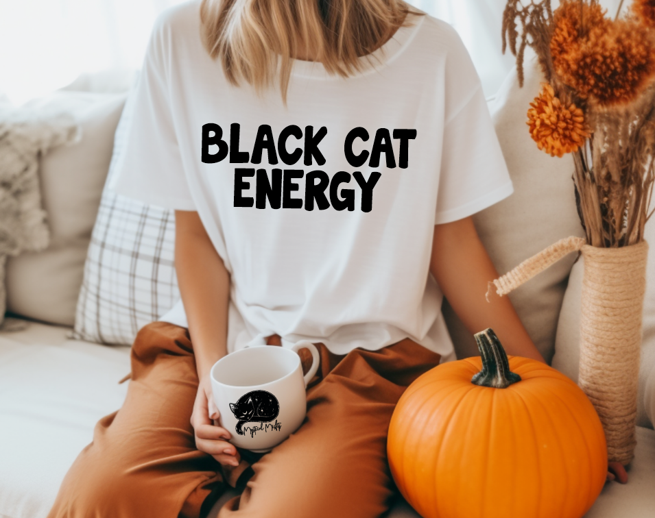 Black Cat Energy Tee