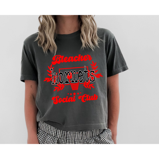 Bleacher Social Club-Hornets Crop Tee or Regular Tee