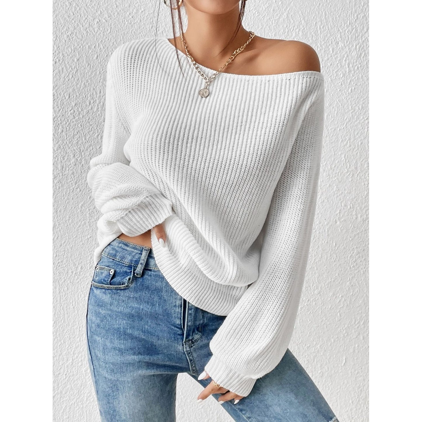 Honey Off The Shoulder Sweater