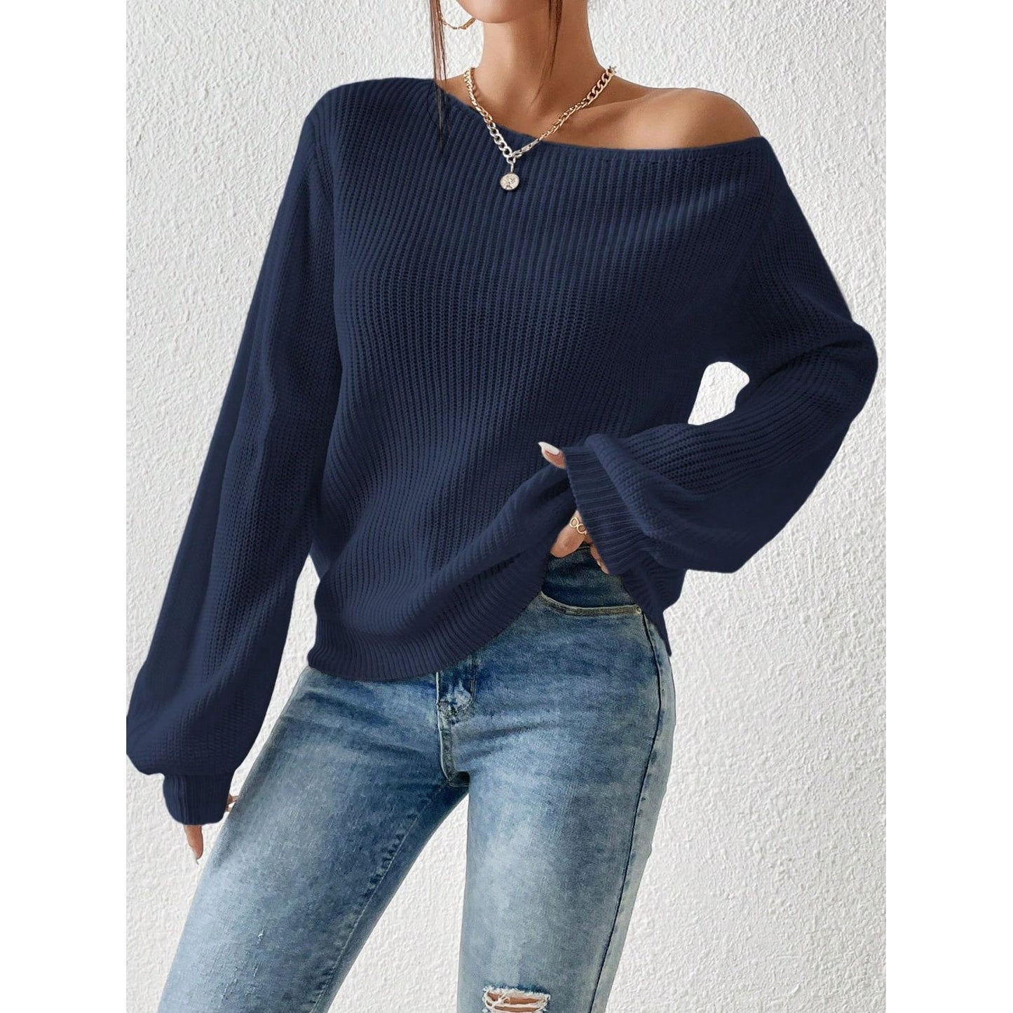 Honey Off The Shoulder Sweater