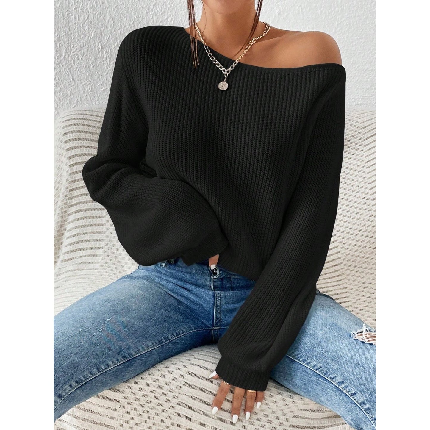 Honey Off The Shoulder Sweater