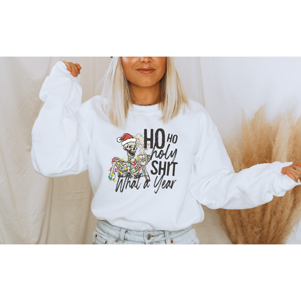 Ho Ho Holy Shi What A Year Sweatshirt