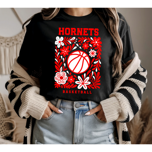 Hornets Basketball Tee or Long Sleeve Tee