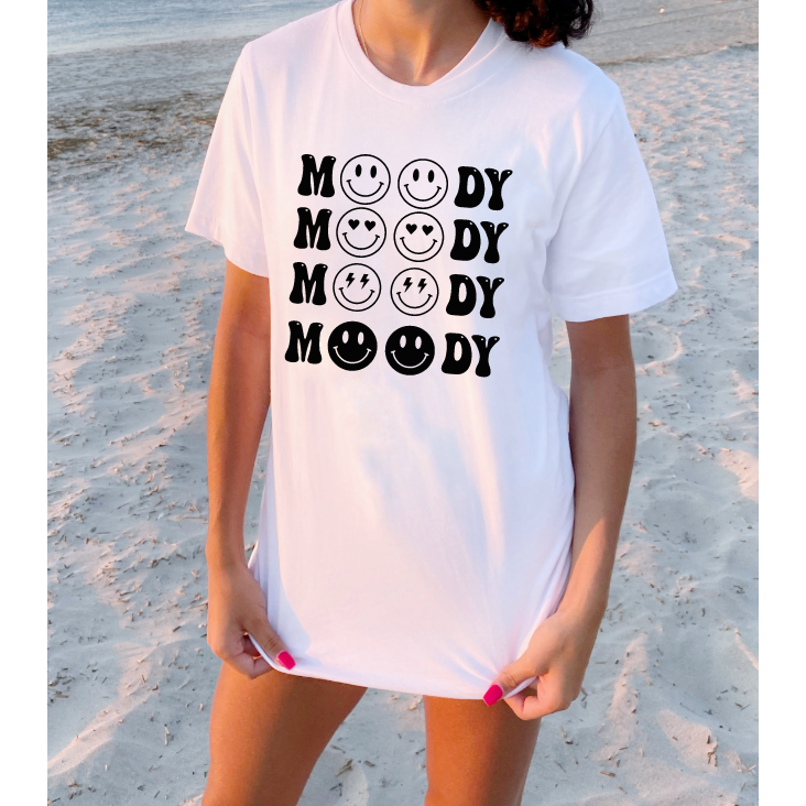 Moody Faces Tee or Tank