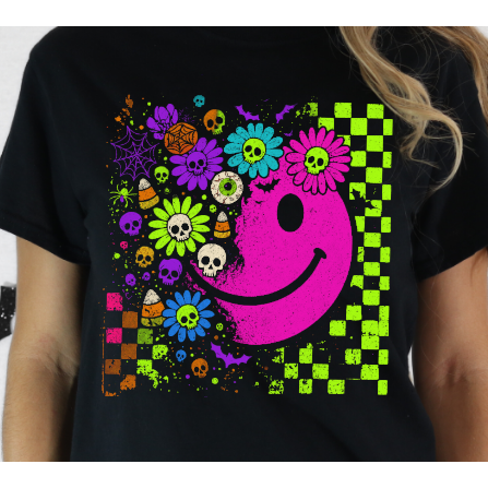 90s Neon Skelly Tee