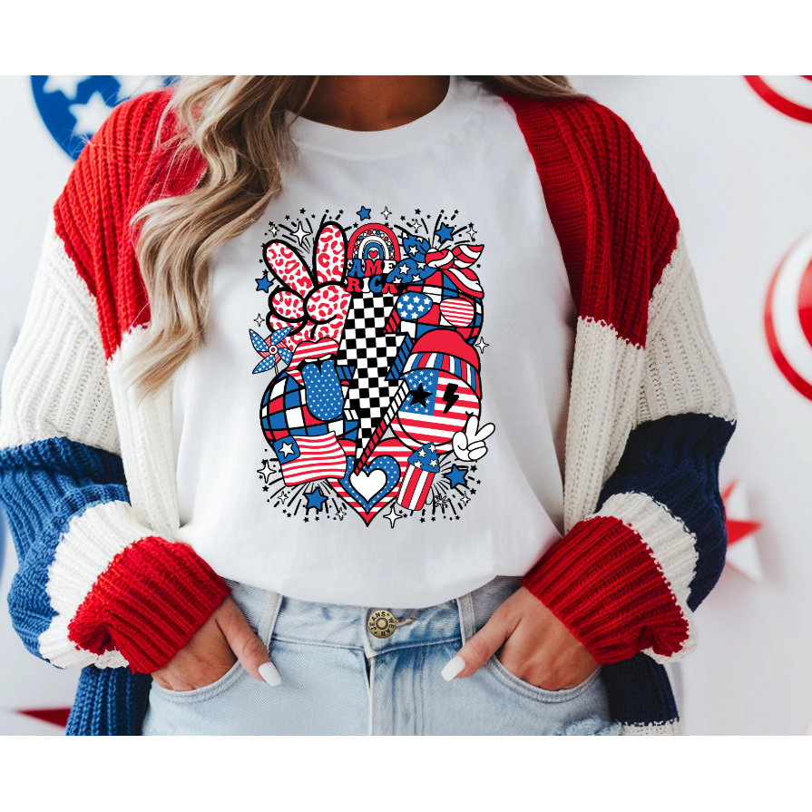 Groovy American Tee or Tank