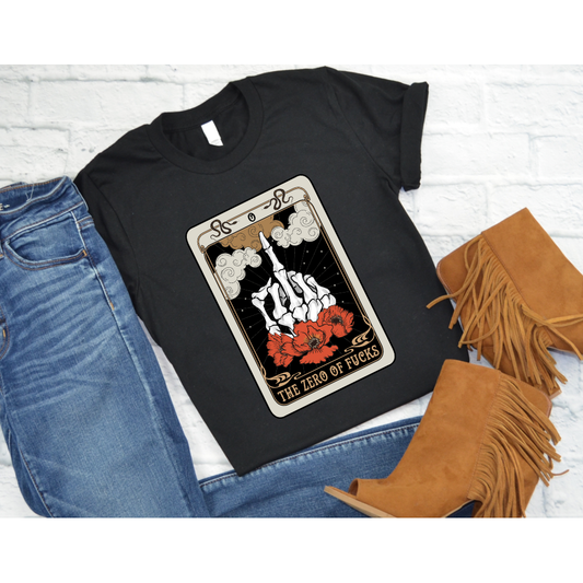 Zero F*cks Tarot Tee