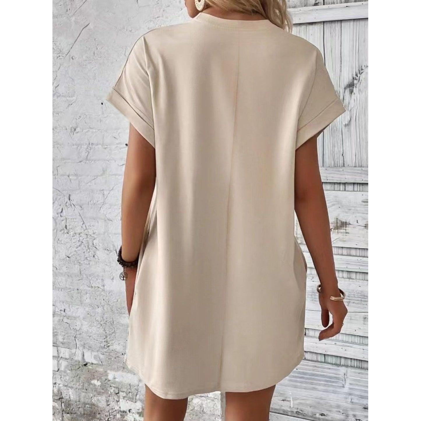 Pocketed Tee Dress