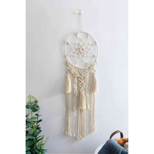 Macrame Fringe Wall Hanging Decor