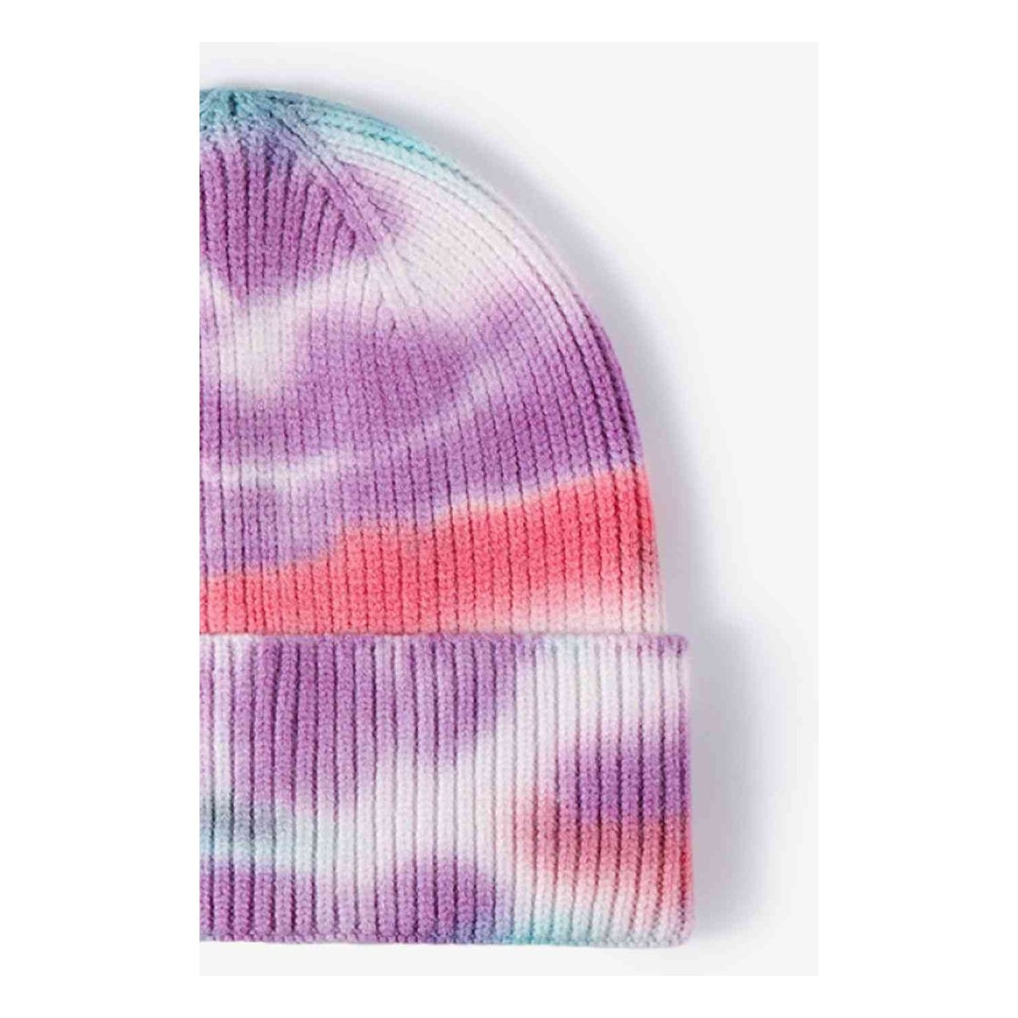 Tie-Dye Cuffed Knit Beanie