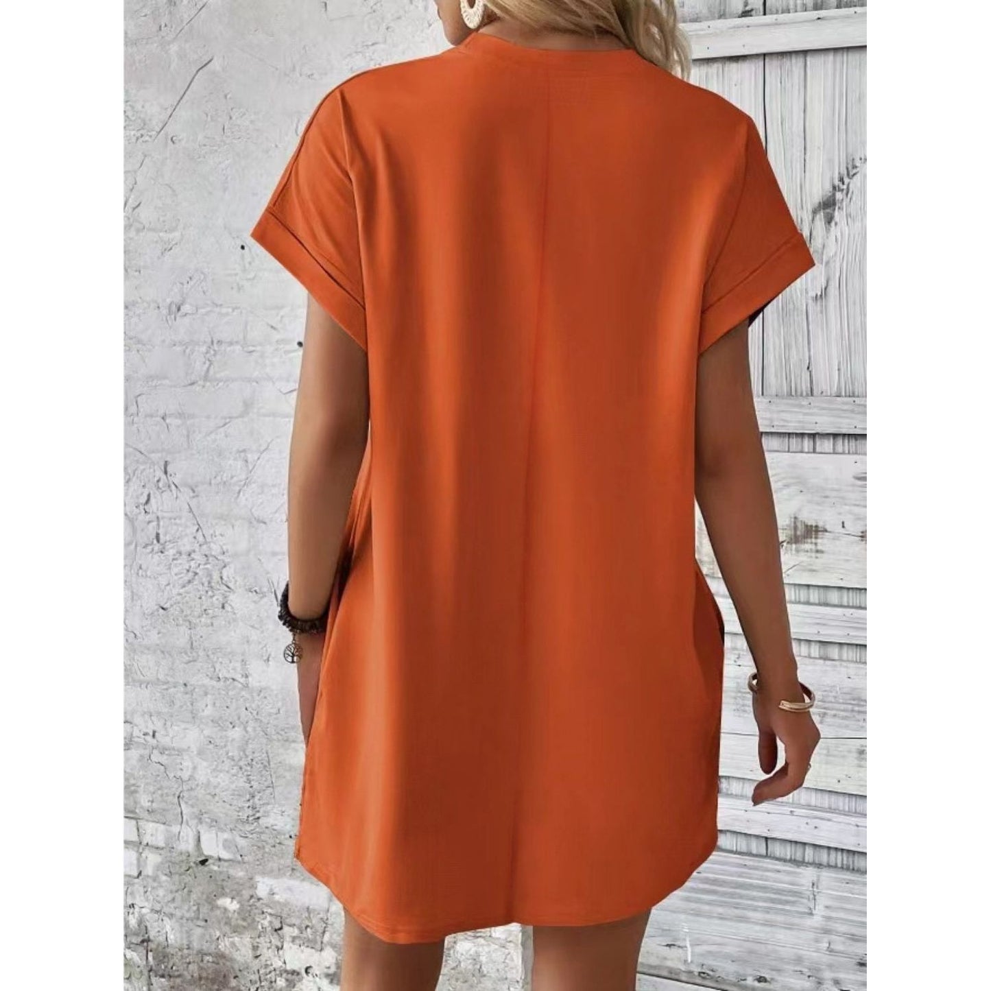 Pocketed Tee Dress