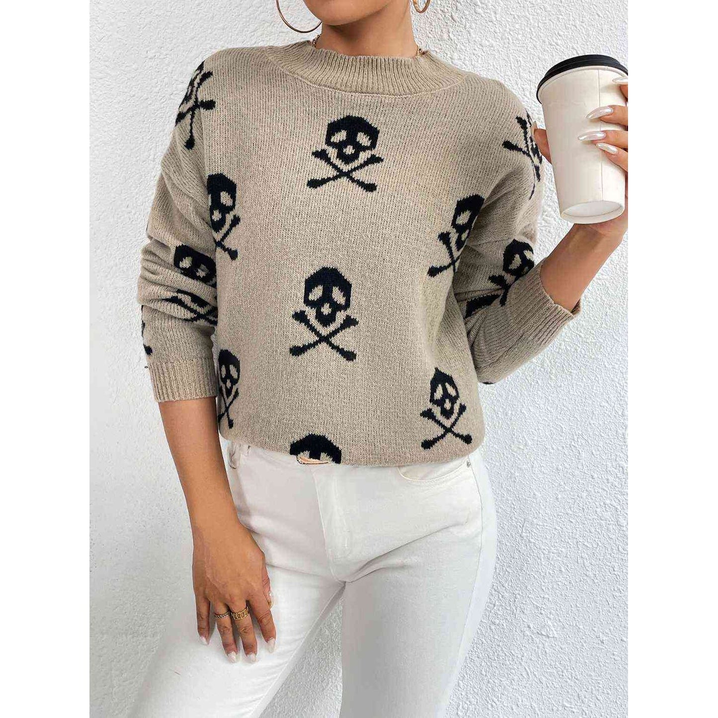 Don't Trip Over the Small Stuff Drop Shoulder Sweater