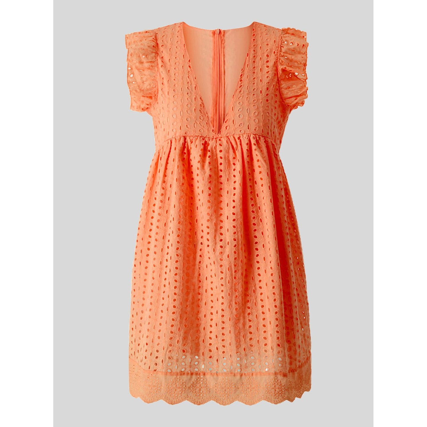 Ruffled Up Eyelet Dress