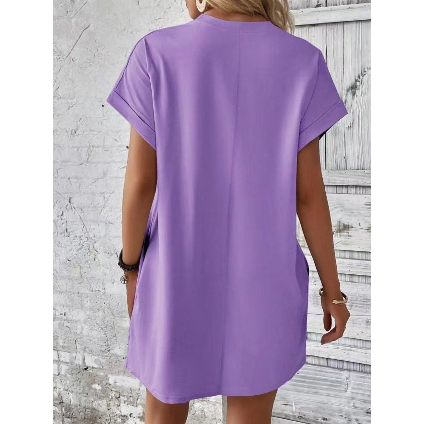 Pocketed Tee Dress